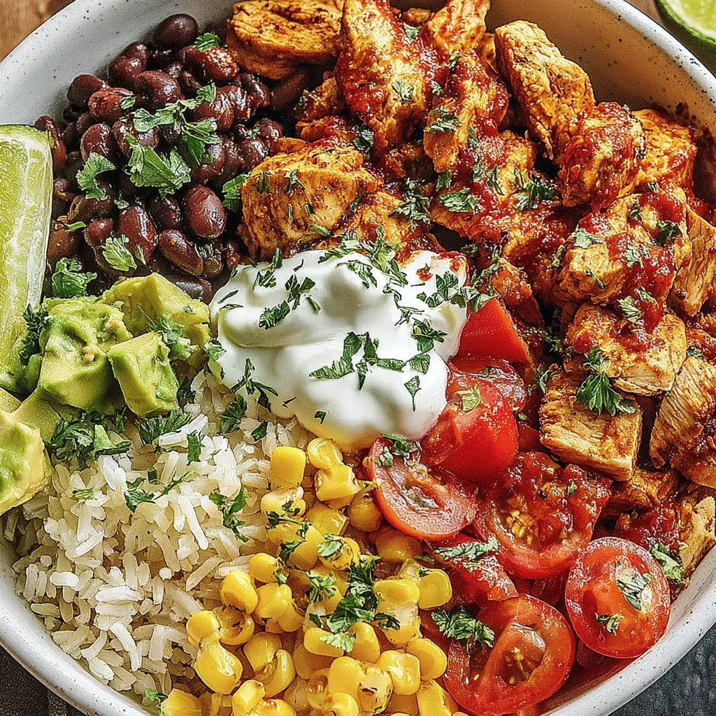 Healthy Chicken Taco Bowls