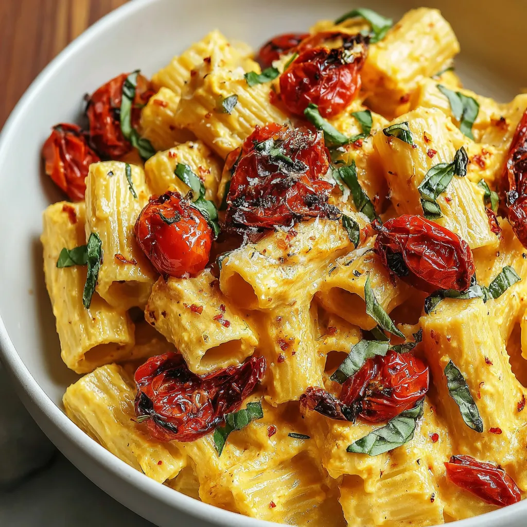 Roasted Tomato and Garlic Ricotta Pasta