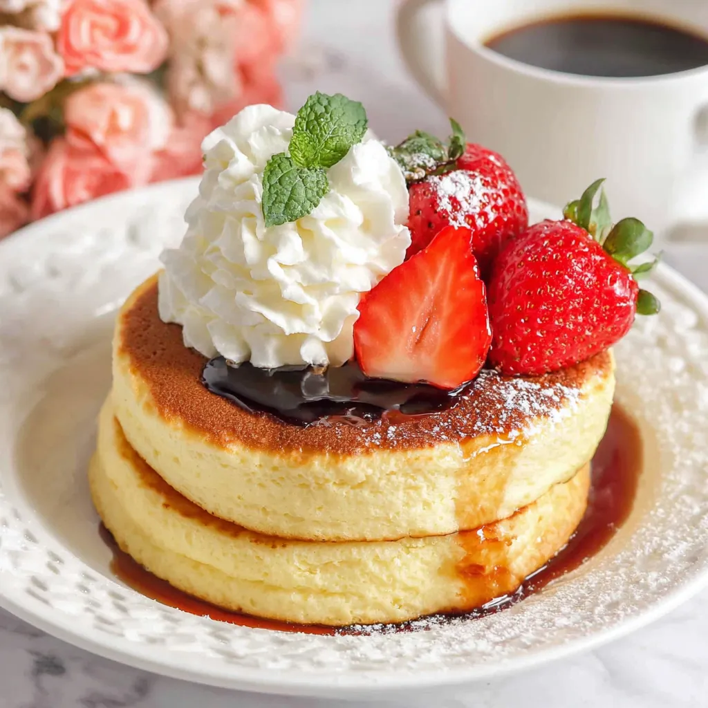Fluffy Japanese Soufflé Pancakes