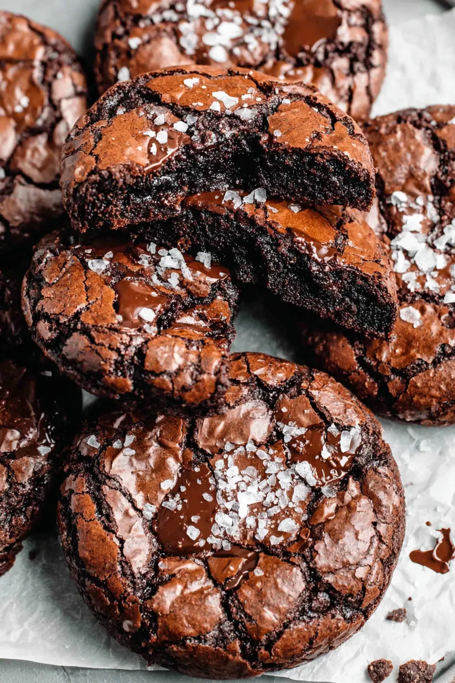 Finished fudgy browkies arranged on cooling rack