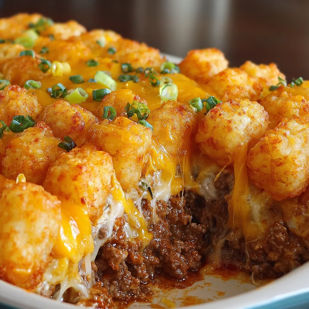 Cheesy Tater Tot Casserole