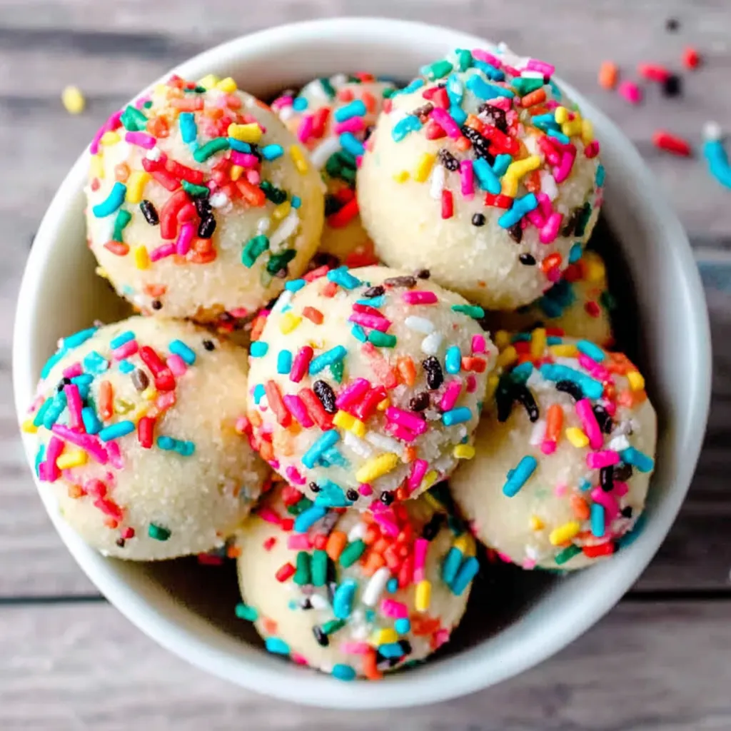 Best Birthday Cake Protein Balls