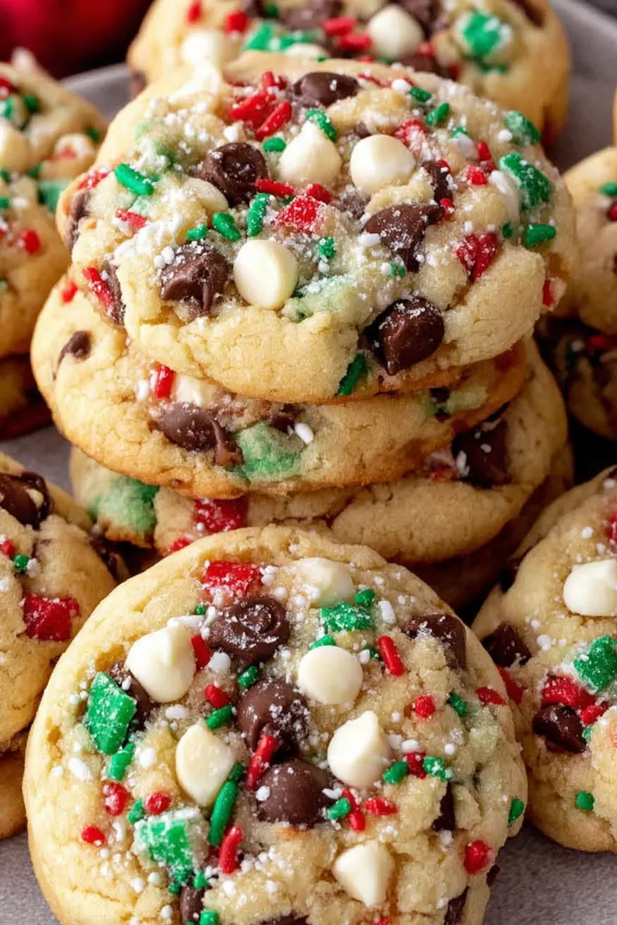 Cookies cooling on wire rack with festive décor