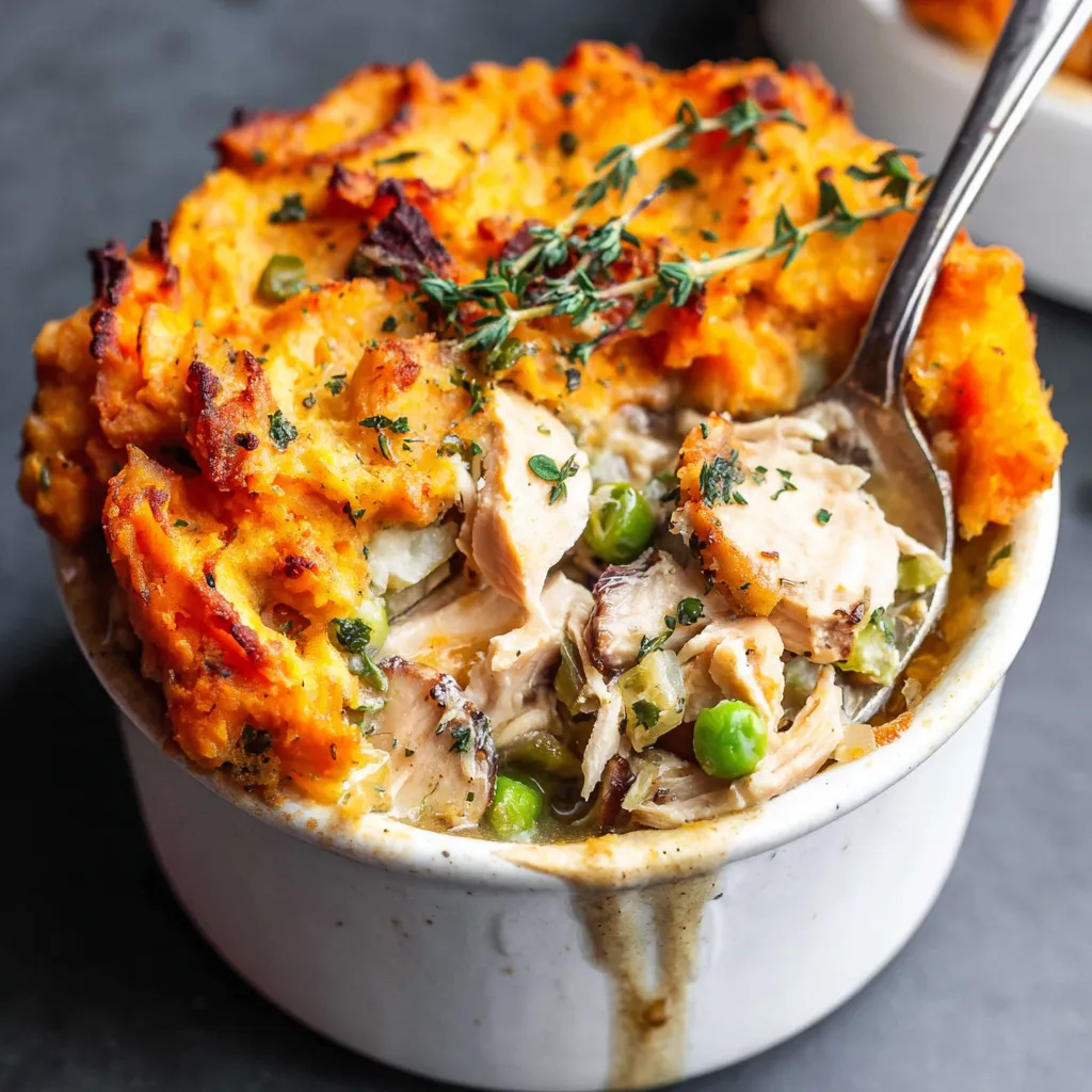 Turkey Mashed Potato Pot Pie