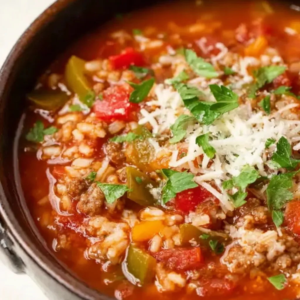Hearty Stuffed Pepper Soup