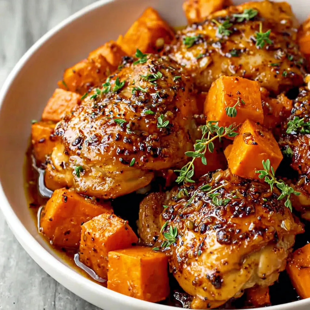 Maple-Glazed Chicken with Sweet Potatoes for Cozy Comfort