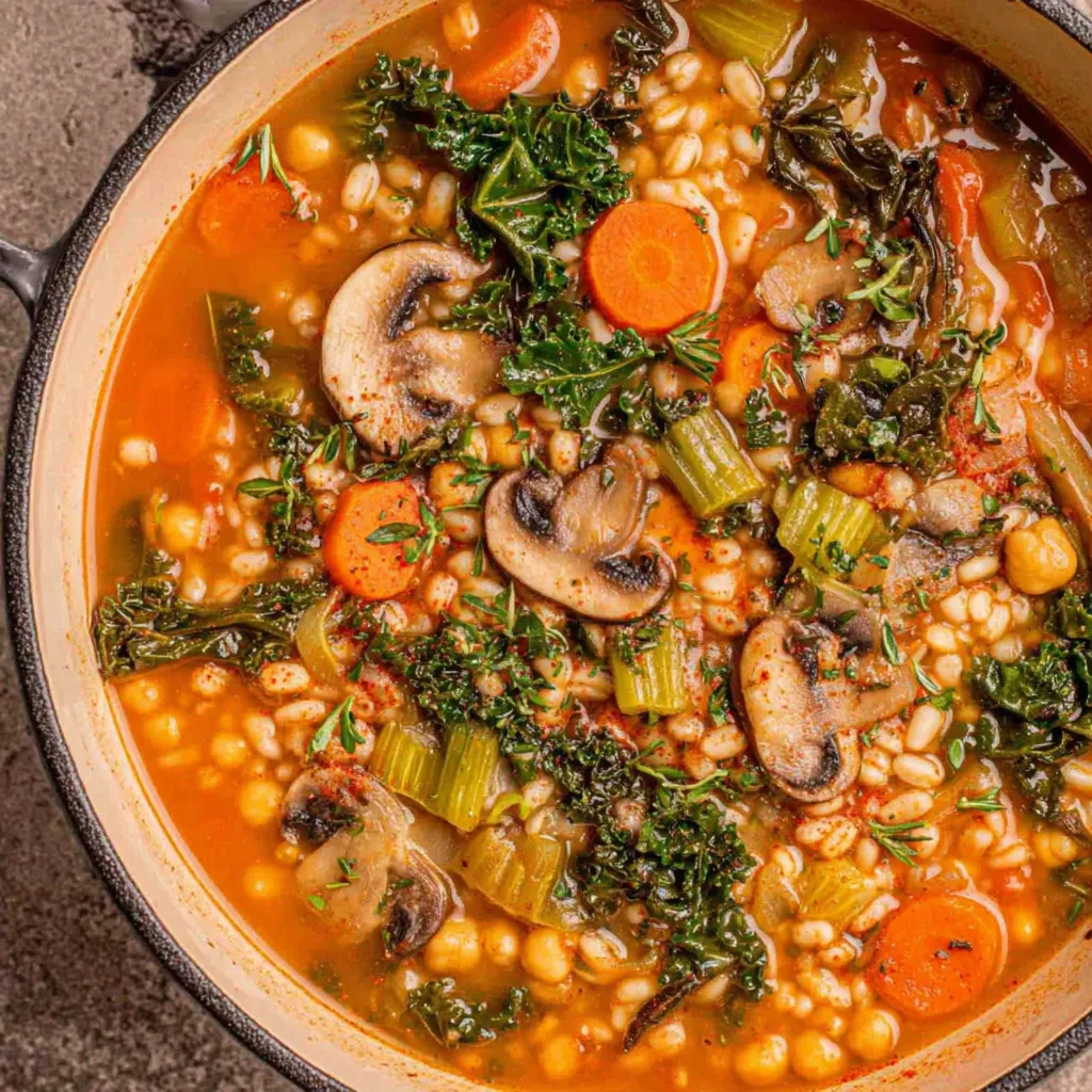 Vegetable Barley Soup (Vegan & Protein-Rich)