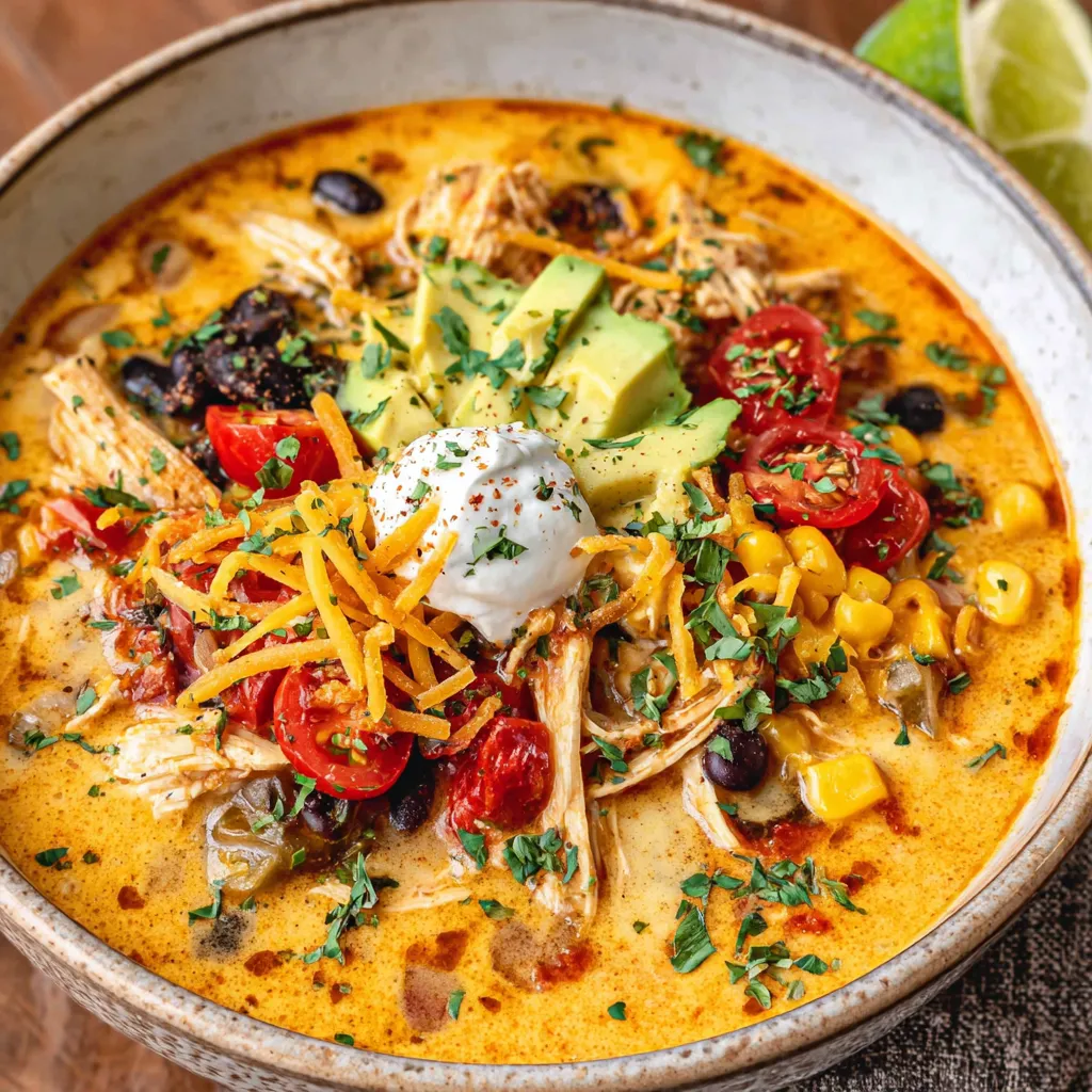 Creamy Chicken Enchilada Soup