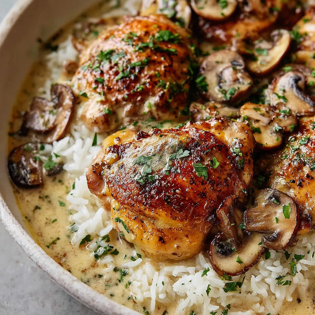 Smothered Chicken and Rice