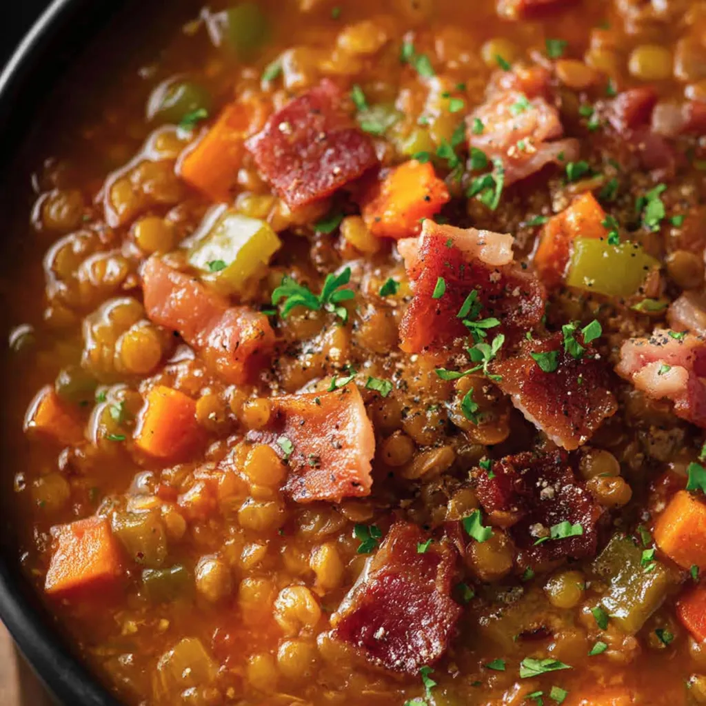 Hearty Ham and Lentil Soup
