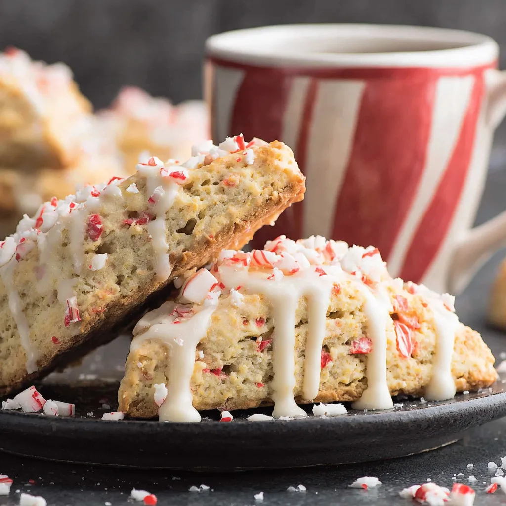 White Chocolate Peppermint Scones