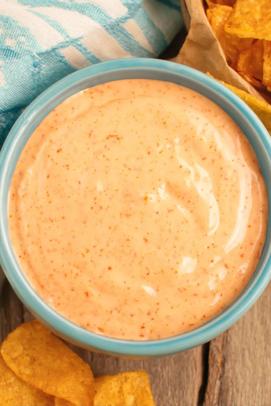 Dollop of fry sauce with paprika sprinkled on top