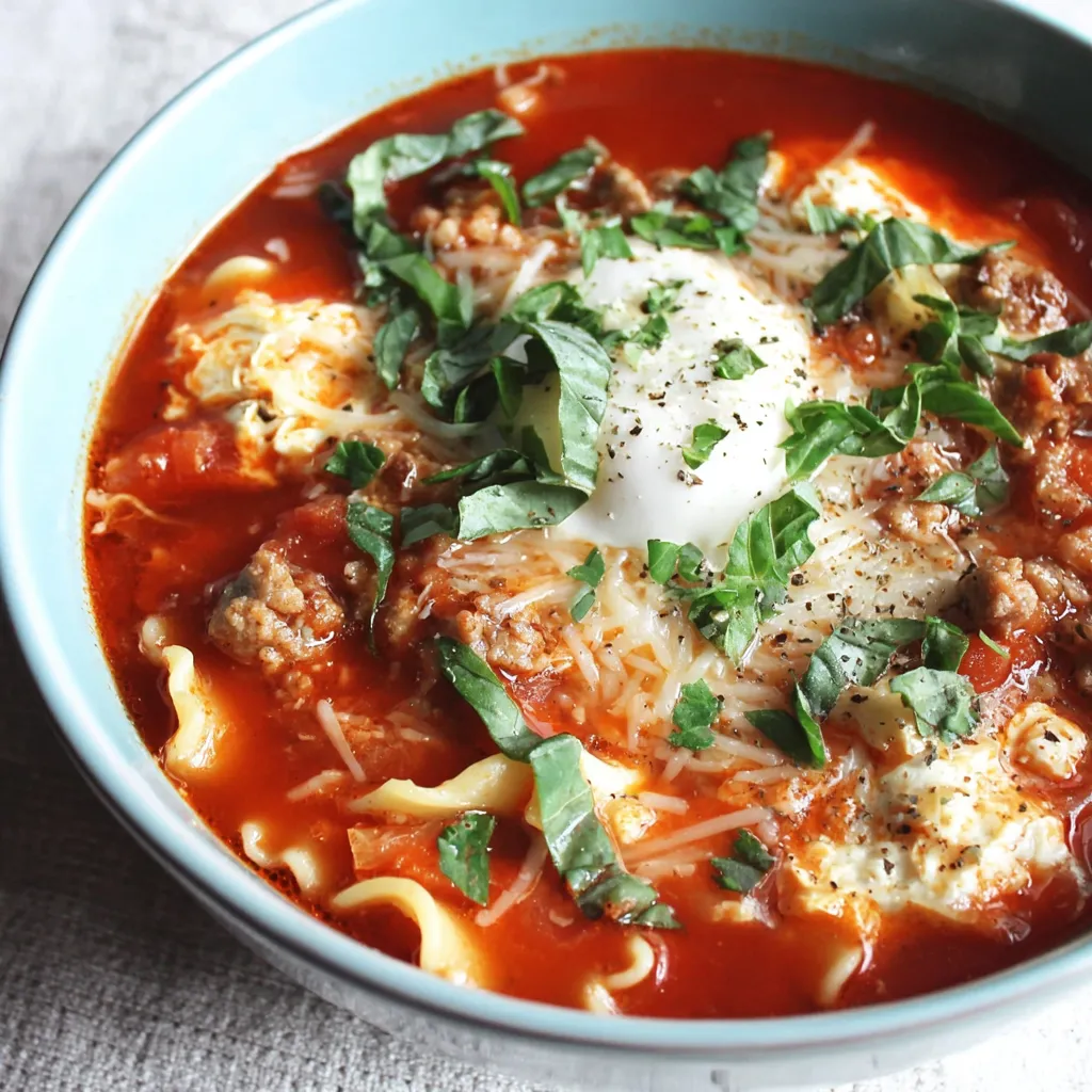 Lasagna Soup