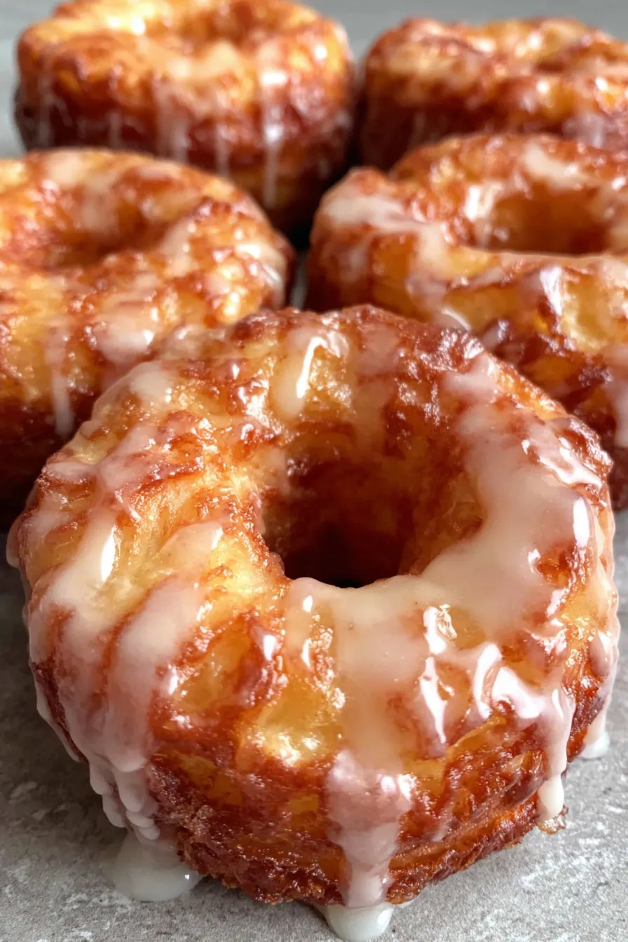 Close up of apple pieces and batter