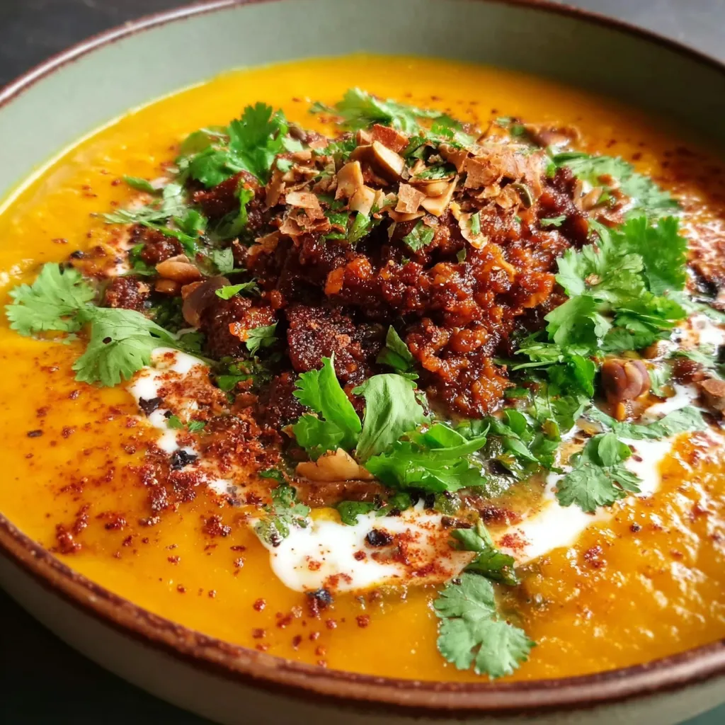 Spicy Chorizo Pumpkin Soup