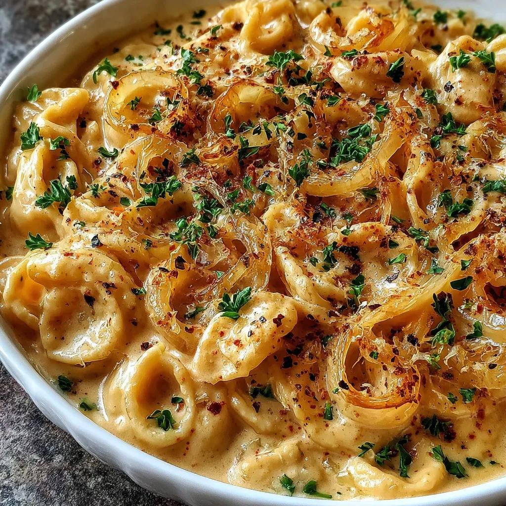 French Onion Creamy Pasta
