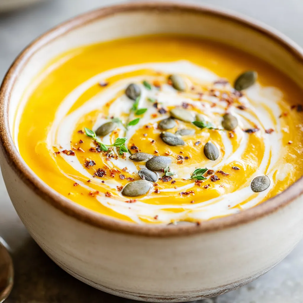 Roasted Butternut Squash and Apple Soup