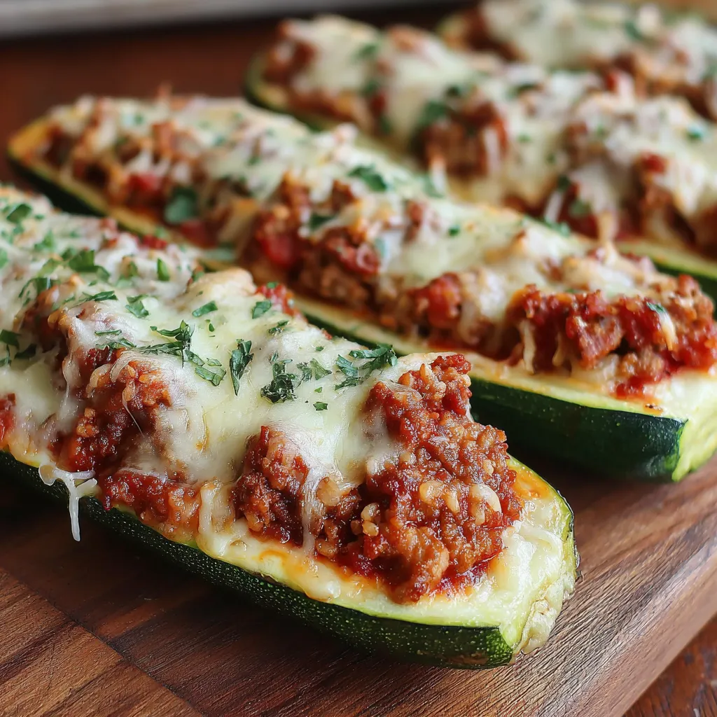 Easy Stuffed Zucchini Boats