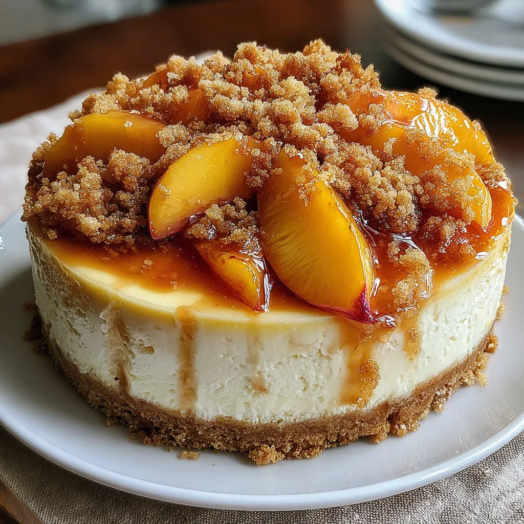 Peach Cobbler Cheesecake