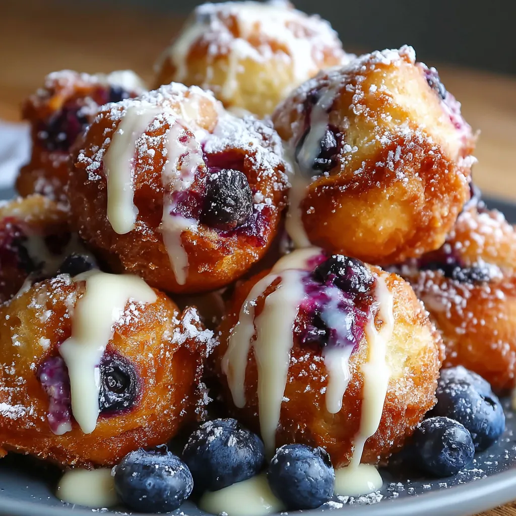 Baked Blueberry Fritter Bites