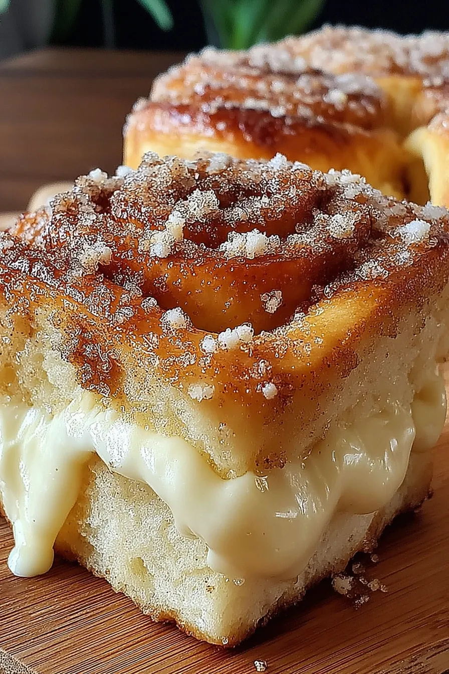 Top view of cinnamon sugar rolls on baking tray