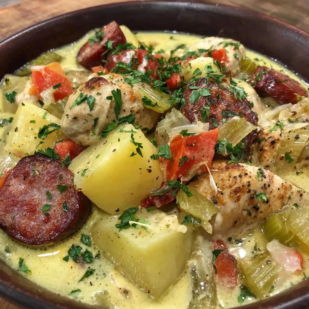 Creamy Chicken Sausage Stew