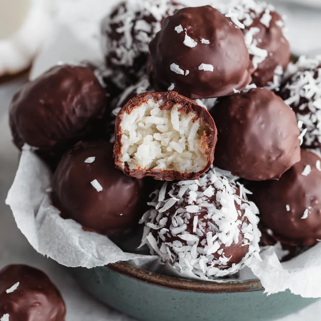 Chocolate Covered Coconut Balls