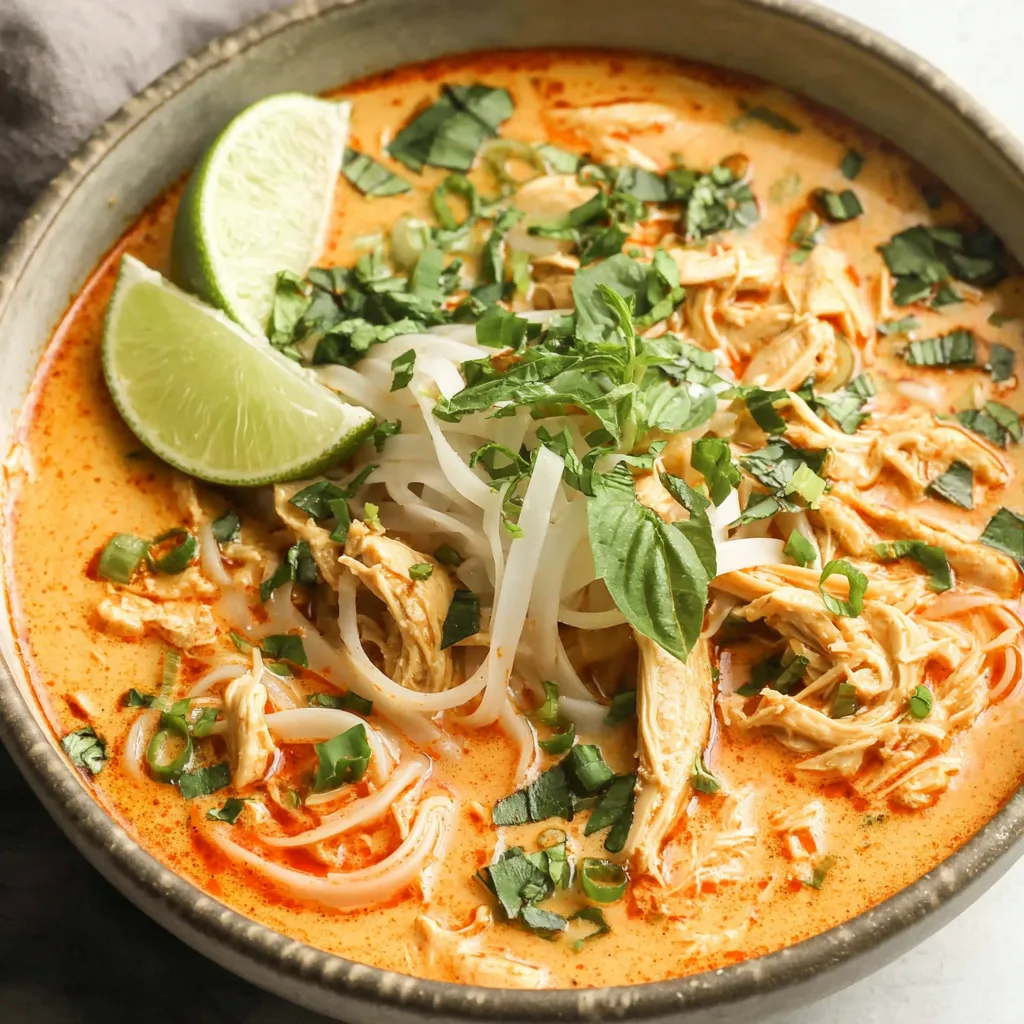 Easy Thai Chicken Curry Soup