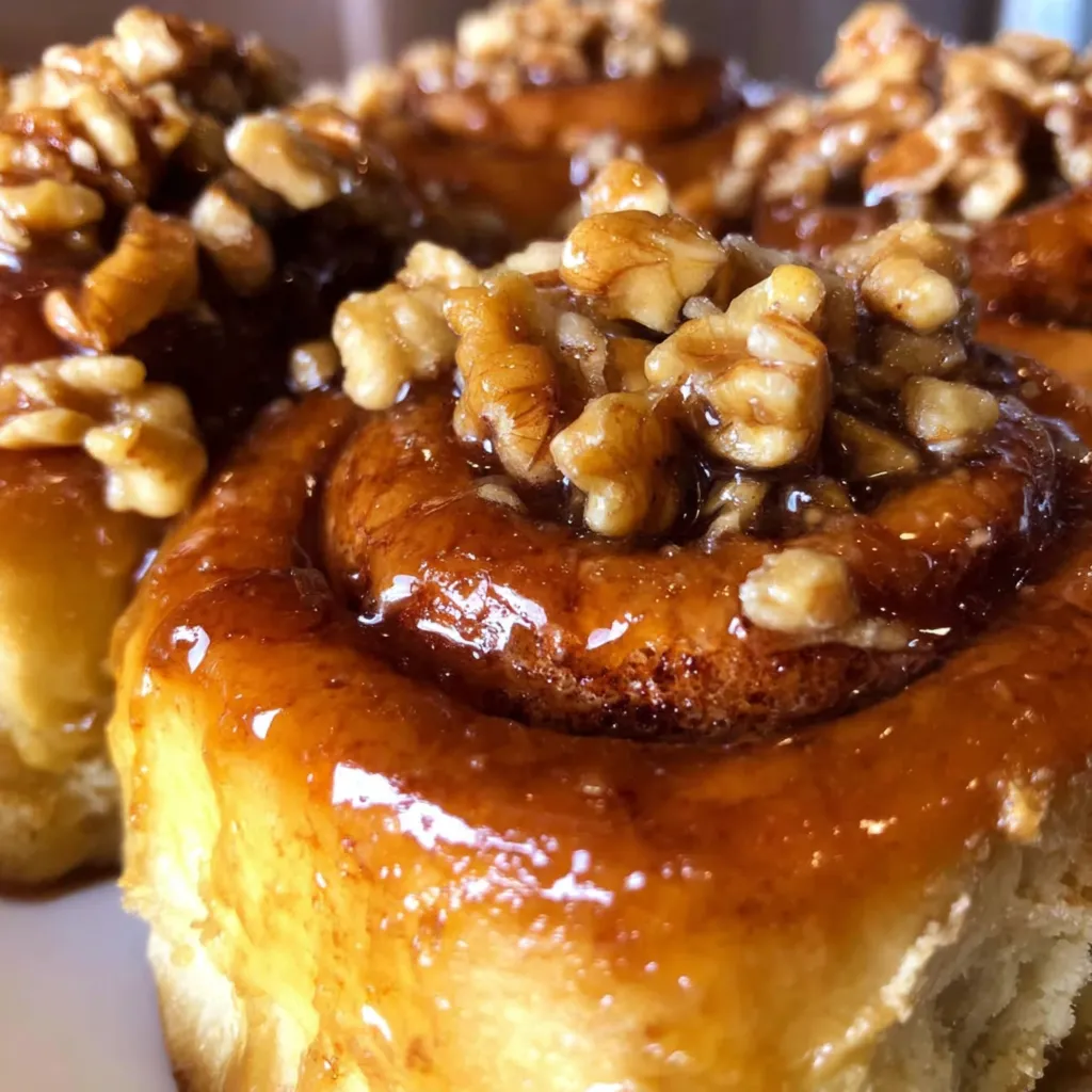 Cinnamon Maple Walnut Sticky Buns