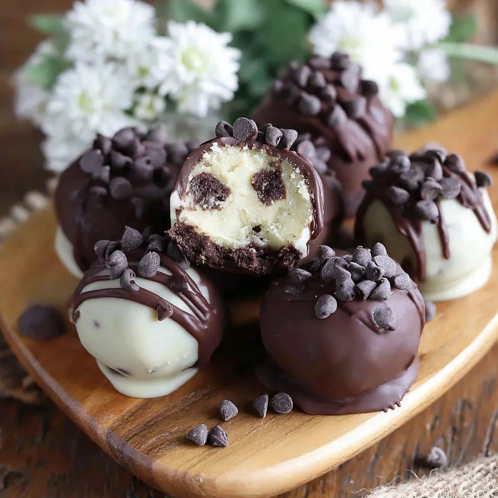 Cookie Dough Brownie Bombs