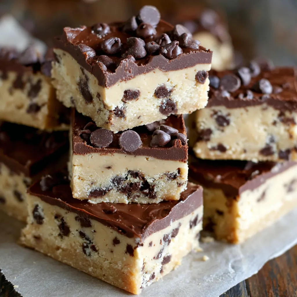 Chocolate Chip Cookie Dough Bars