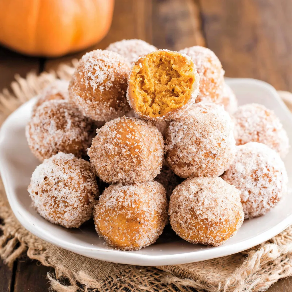 Baked Pumpkin Spice Donut Holes