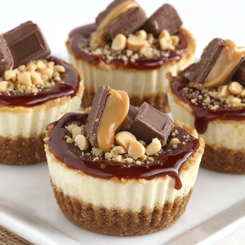 Mini Peanut Butter Cheesecakes
