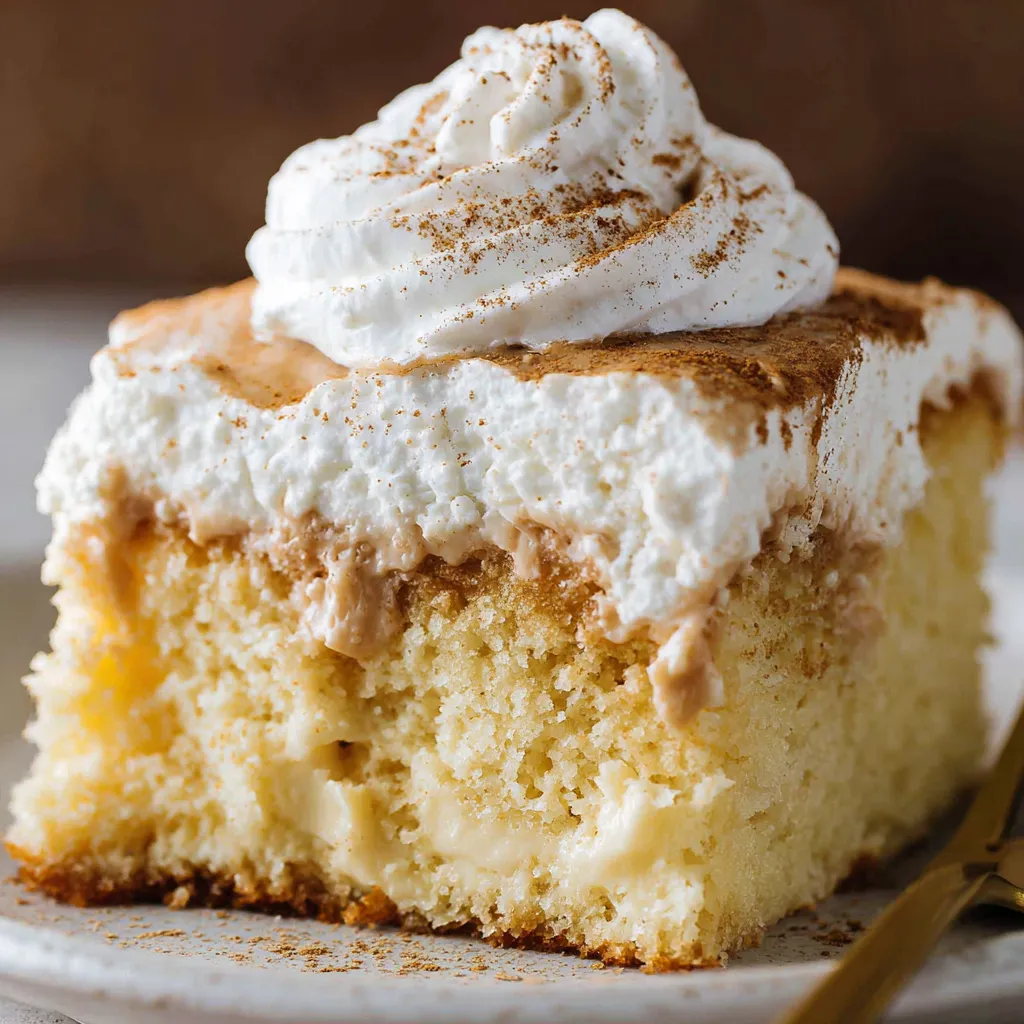 Eggnog Poke Cake