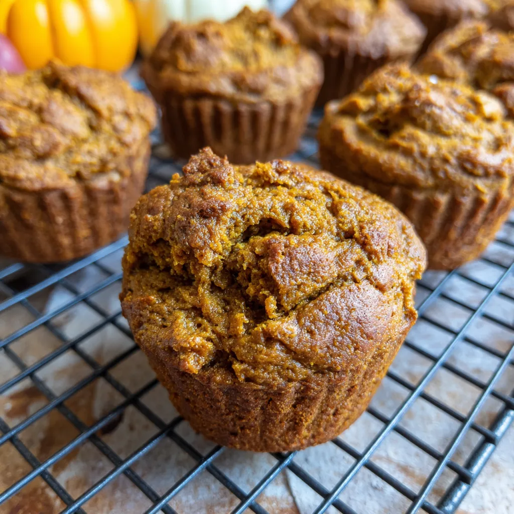 Healthy Pumpkin Muffins (with White Beans)