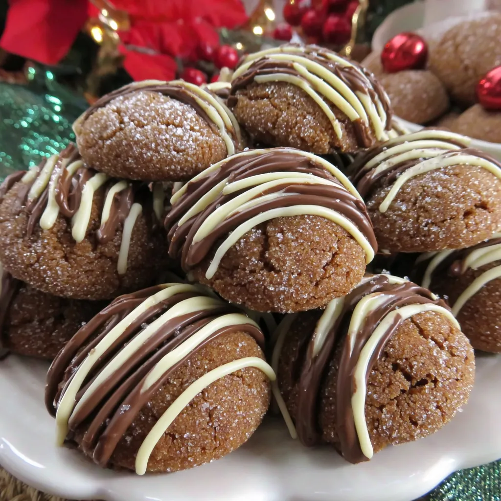 Gingerbread Kiss Cookies