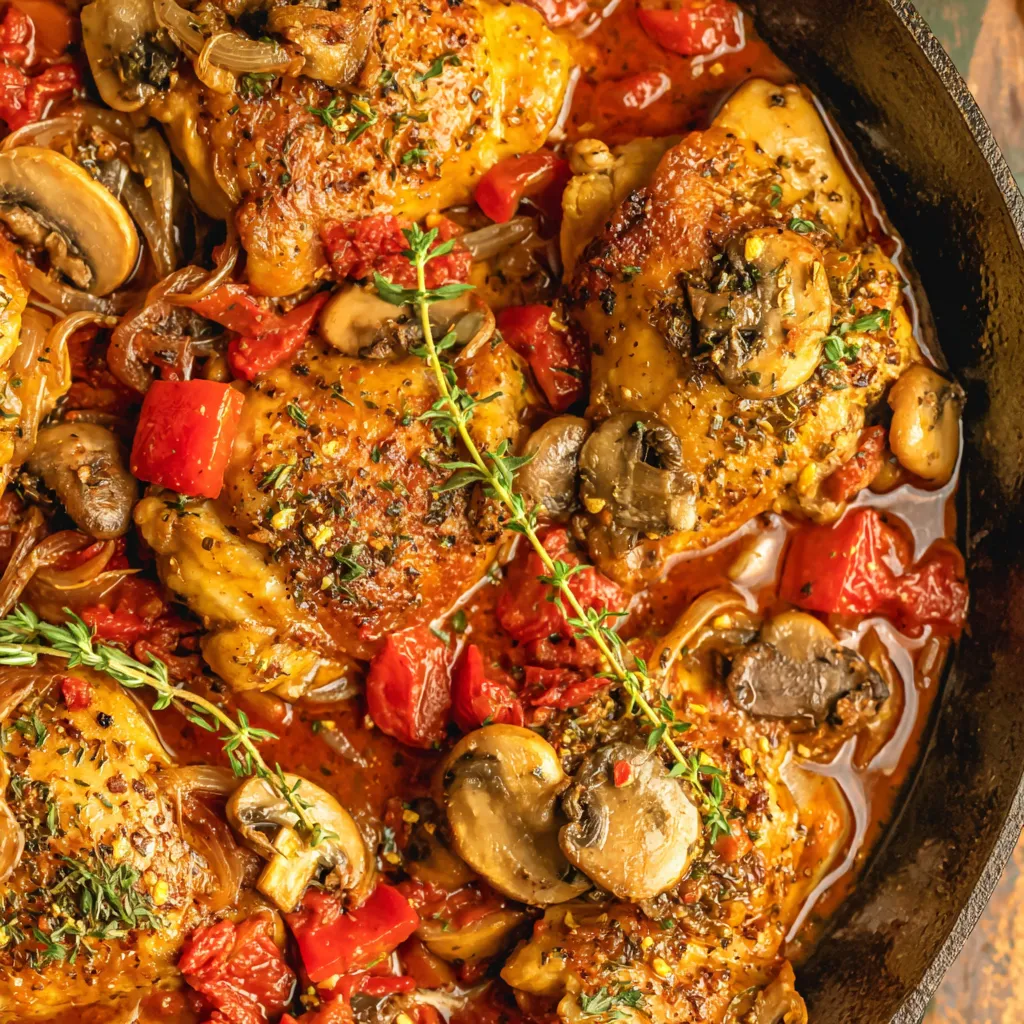 Classic Chicken Cacciatore