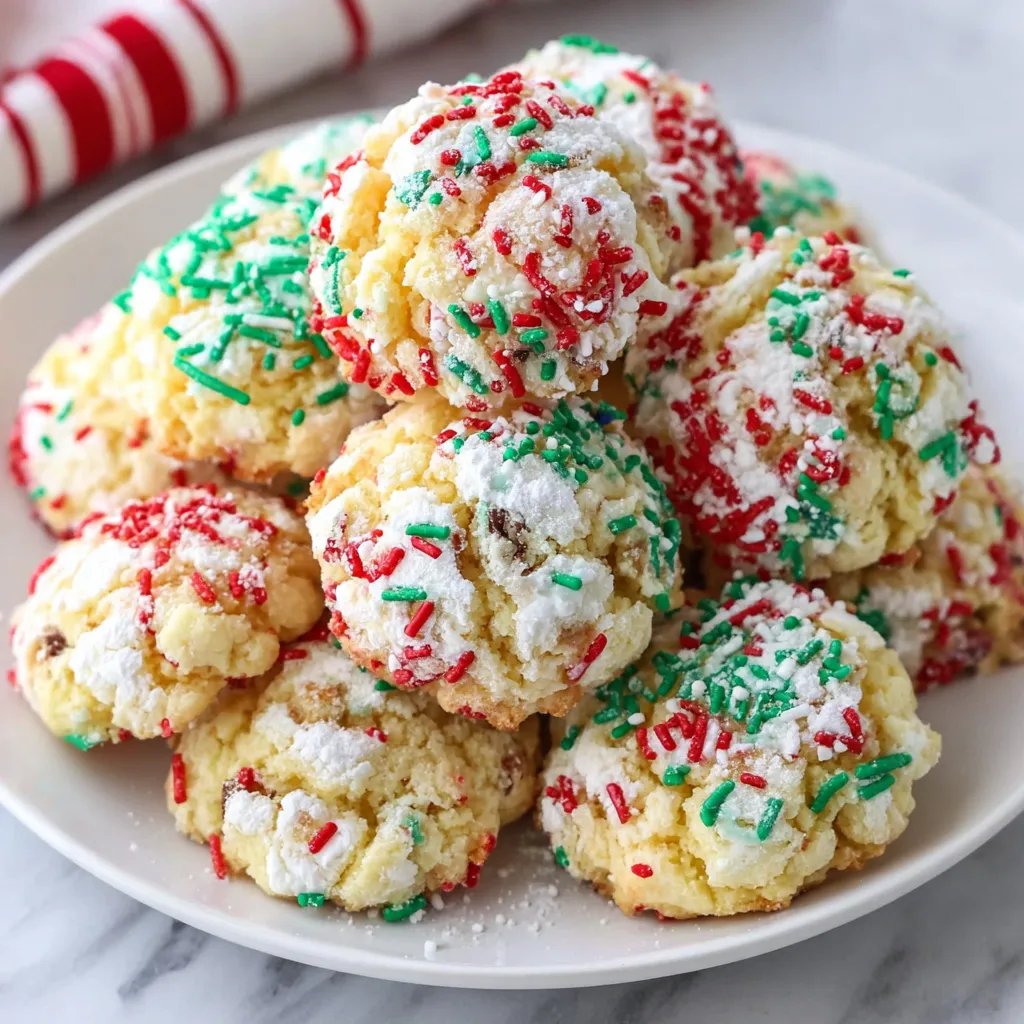 Christmas Ooey Gooey Butter Cookies