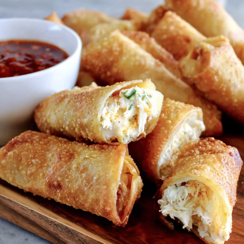 Crab Rangoon Egg Rolls