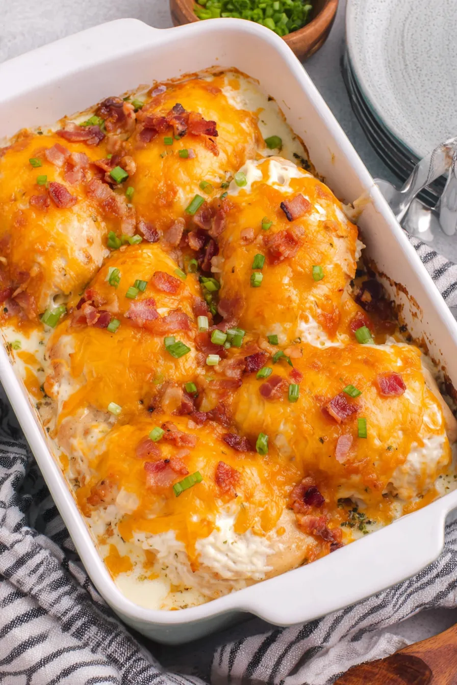 Baked Crack Chicken ingredients laid out