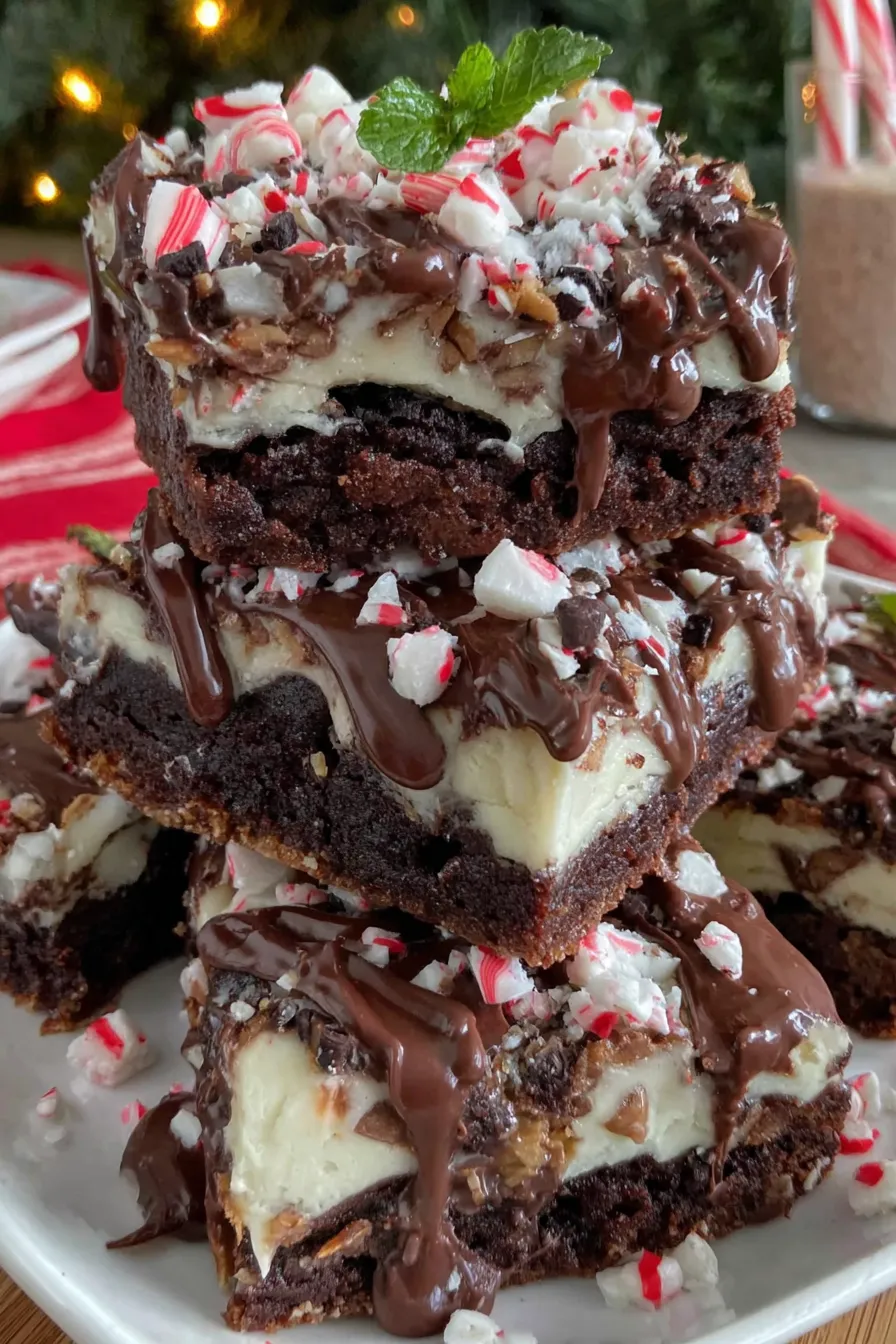 Cake with cookie pieces and brittle shards