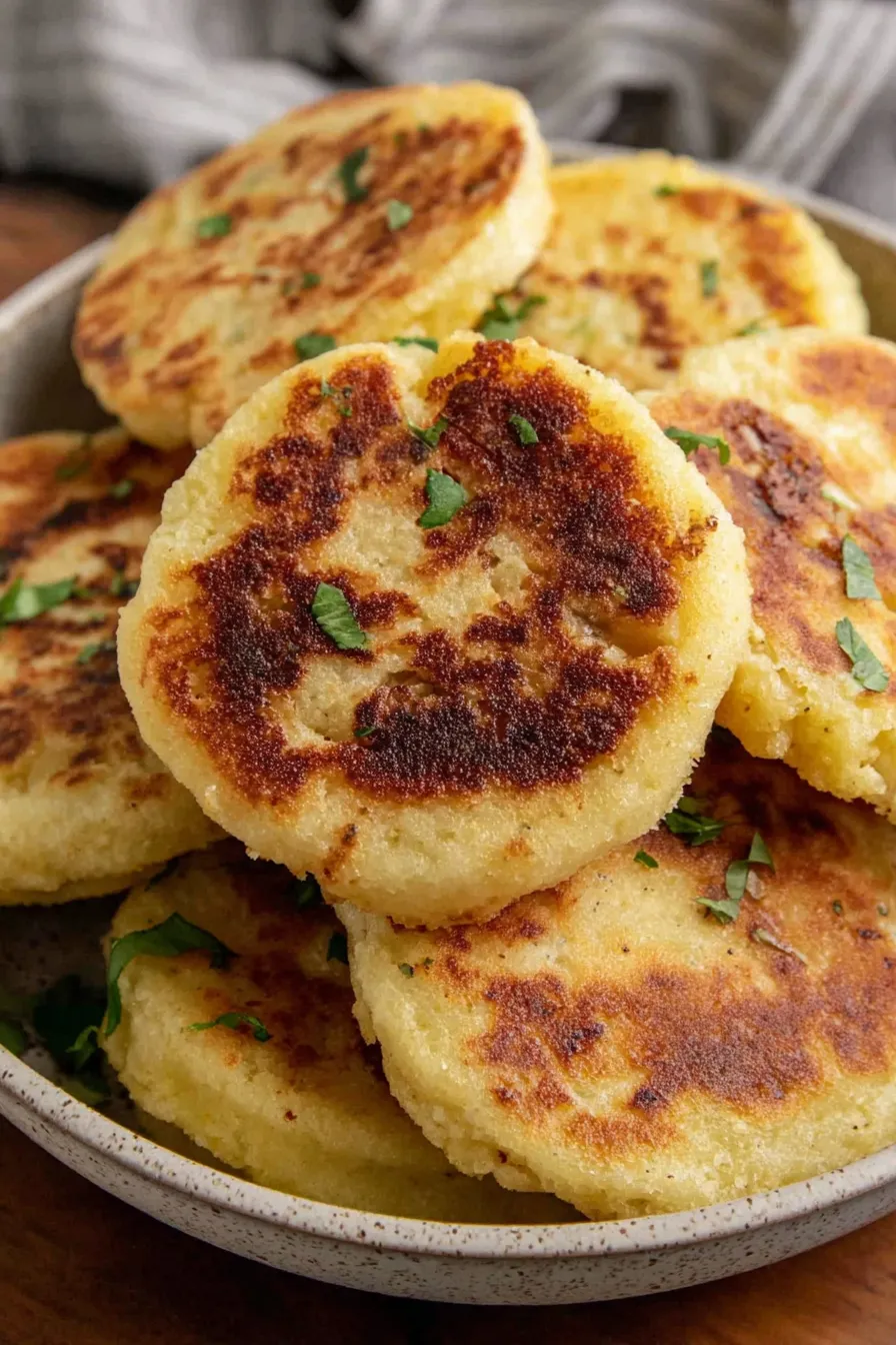 Stuffed gorditas with fillings: beans, cheese, and shredded beef