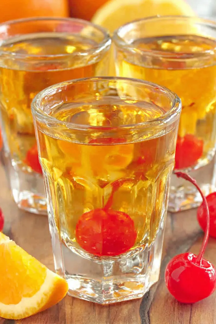 Three wise men bottles and shot glasses ready to pour