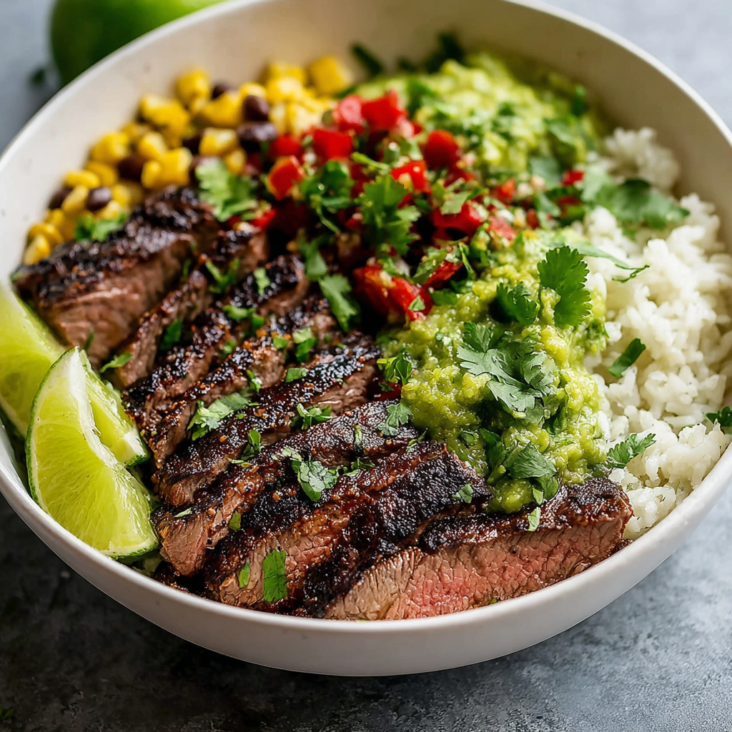 Cilantro Lime Steak Bowls