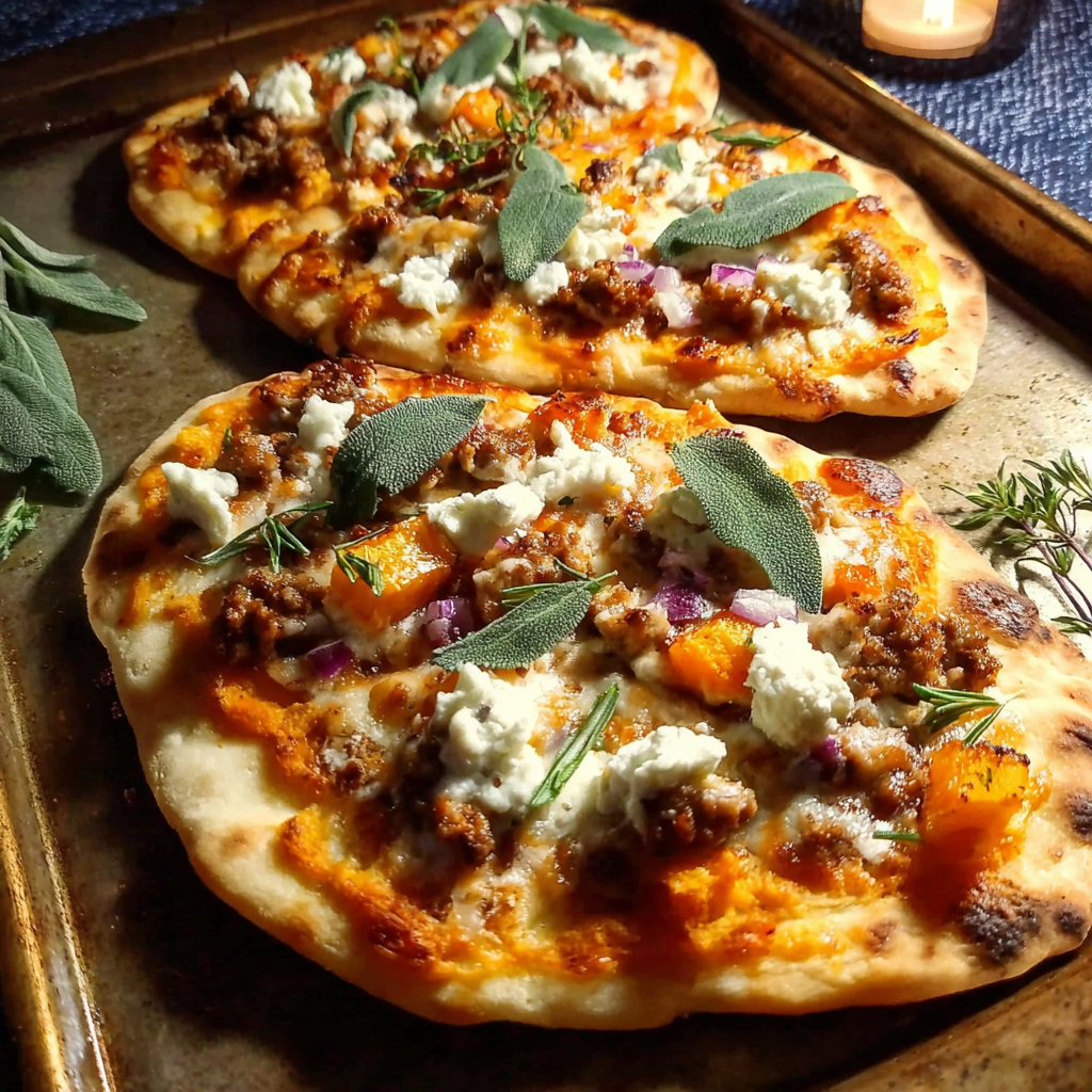 Autumn Naan Pizzas