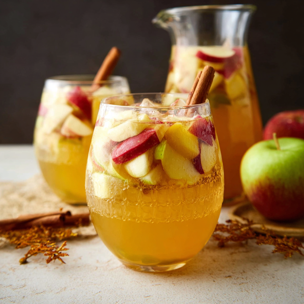 Caramel Apple Sangria | Apple Pie Sangria