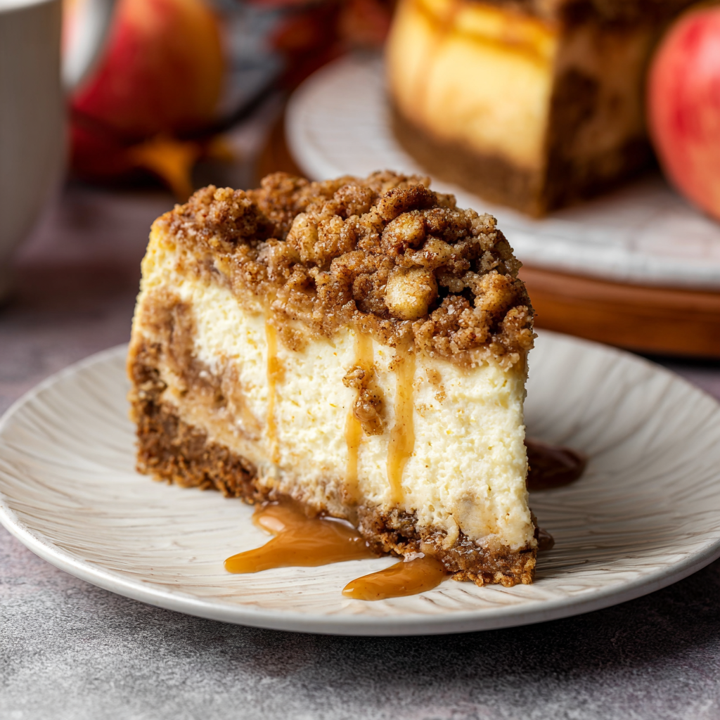 Decadent Apple Crumble Cheesecake for Cozy Fall Nights
