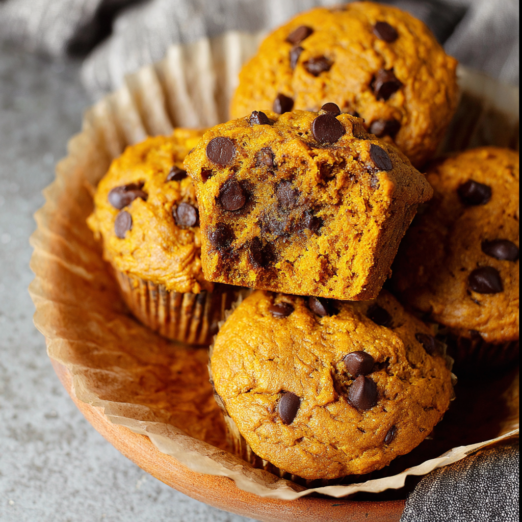 Pumpkin Chocolate Chip Muffins