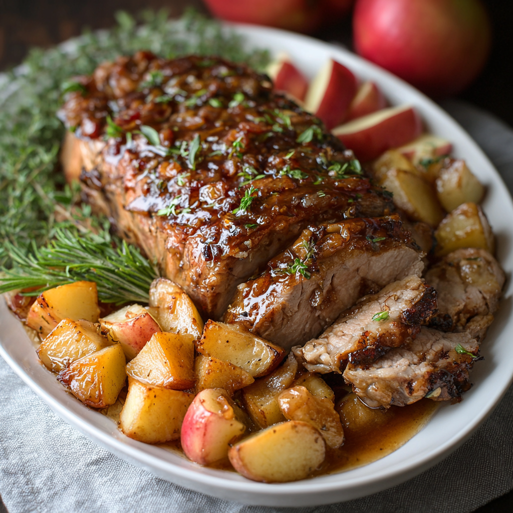 Slow-Cooked Pork Roast with Apple Cider