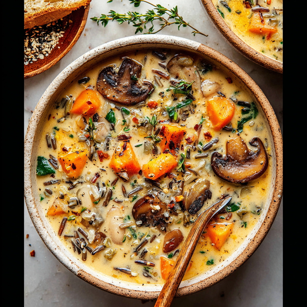 Cozy Autumn Wild Rice Soup